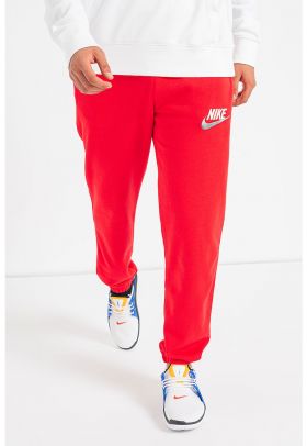 Pantaloni sport din amestec de bumbac cu broderie logo