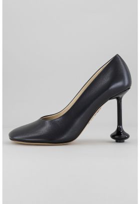 Pantofi de piele cu toc sculptural Toy