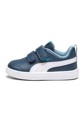 Pantofi sport de piele ecologica cu velcro Courtflex