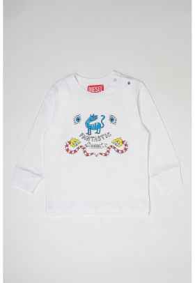 Bluza de bumbac cu imprimeu T-Etryb