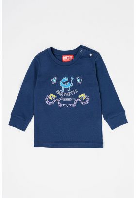 Bluza de bumbac cu imprimeu T-Etryb