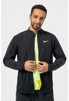 Bluza de trening cu fermoar si buzunare laterale pentru tenis Court Advantage
