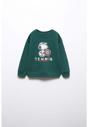 Bluza sport cu model cu desene Tennis