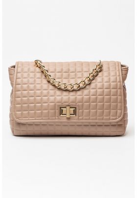 Geanta crossbody cu aspect matlasat