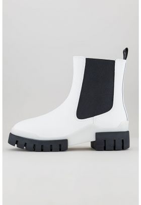 Ghete Chelsea de piele cu aspect masiv