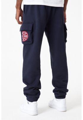 Pantaloni sport cargo cu talie medie