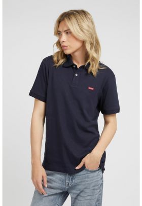 Tricou polo slim fit din amestec de bumbac