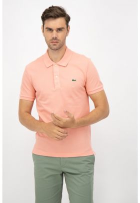 Tricou polo slim fit din material pique