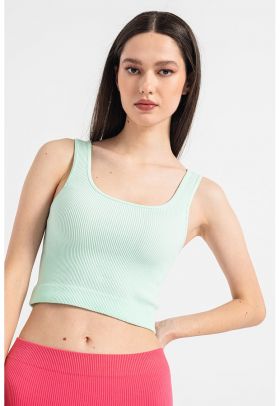 Top crop tight fit cu striatii Eve