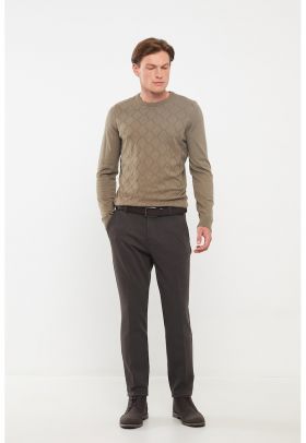 Pantaloni chino cu talie medie