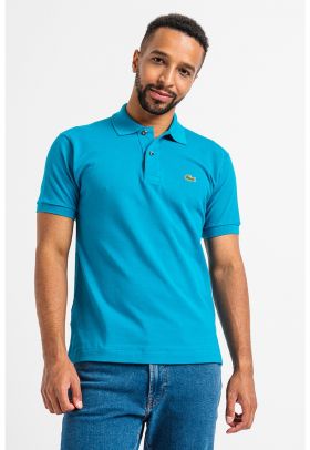 Tricou polo regular fit din material pique