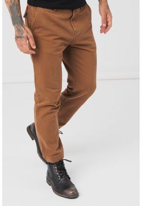 Pantaloni chino cu croiala conica Zeebo