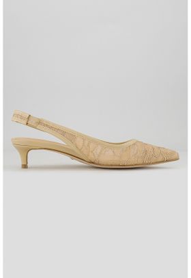 Pantofi slingback din dantela