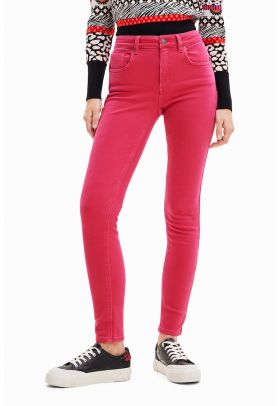 Blugi skinny cu talie medie