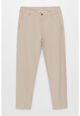 Pantaloni crop chino cu croiala conica