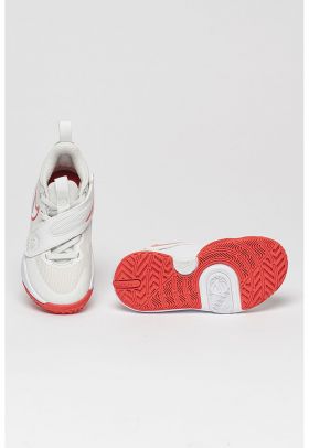 Pantofi cu insertii din piele si imprimeu logo pentru baschet Team Hustle