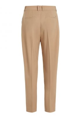 Pantaloni chino crop din amestec de lana