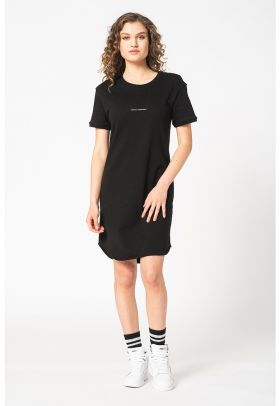 Rochie-tricou de bumbac cu buzunare