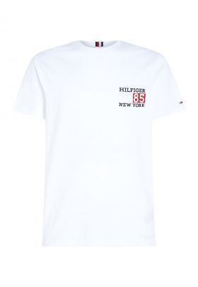 Tricou cu decolteu la baza gatului si logo