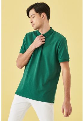 Tricou polo slim fit de bumbac