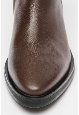 Ghete de piele cu fermoar