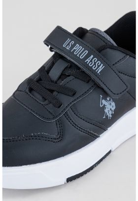 Pantofi sport de piele ecologica cu velcro