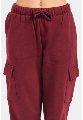 Pantaloni cargo cu talie inalta Sandre