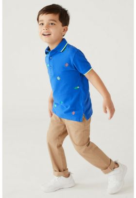 Tricou polo de bumbac pique