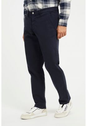 Pantaloni chino regular fit cu talie joasa