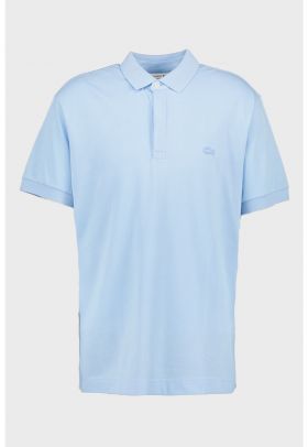 Tricou polo regular fit cu logo discret