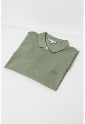 Tricou polo regular fit cu logo discret