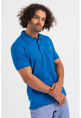 Tricou polo slim fit din material pique