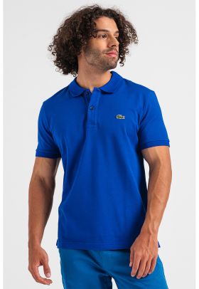 Tricou polo slim fit din material pique