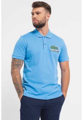 Tricou polo unisex cu aplicatie logo