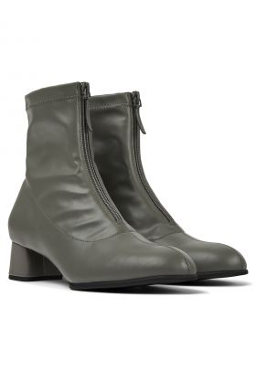 Botine de piele cu toc masiv Katie 975