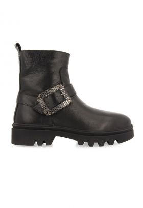 Ghete de piele cu catarama decorativa Landford