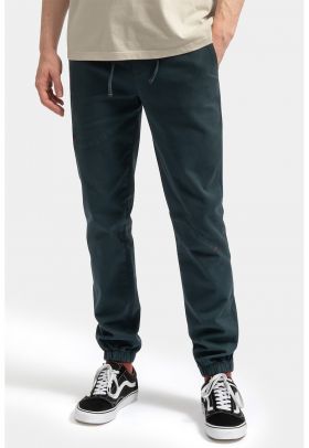 Pantaloni jogger cu snur si mansete elastice