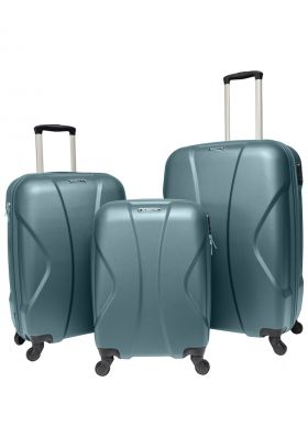 Set 3 trolere BIGGER - ABS - marime S+M+L - culoare turcoaz