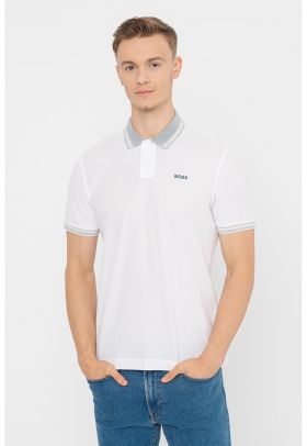 Tricou polo regular fit Glitch