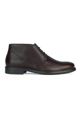 Ghete chukka de piele cu aspect texturat