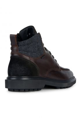 Ghete de piele cu garnituri de piele intoarsa