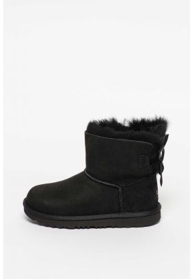 Ghete fara inchidere din piele de oaie Mini Bailey Bow II