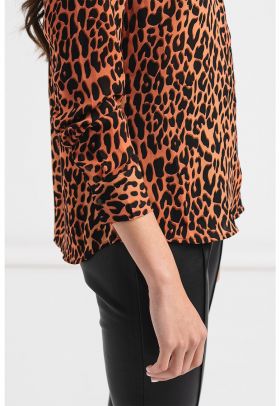 Camasa regular fit cu animal print