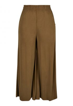 Pantaloni culotte din amestec de modal cu croiala ampla