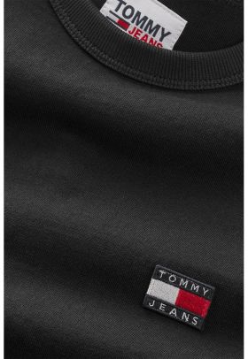 Bluza cu decolteu la baza gatului - cu logo brodat pe piept