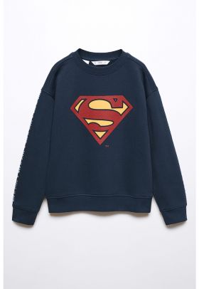 Bluza sport cu imprimeu DC Superman