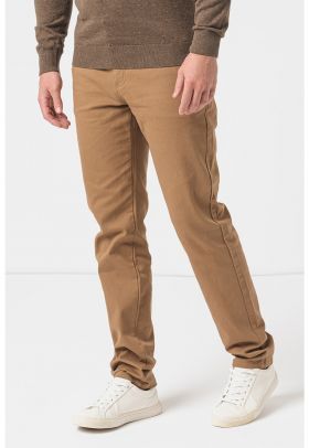 Pantaloni chino slim fit cu talie medie