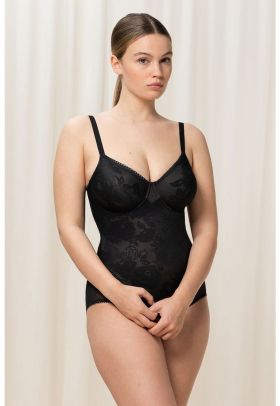 Body cu model floral si bretele ajustabile Wild Rose Sensations