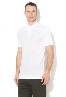 Tricou polo slim fit din material pique Dunda