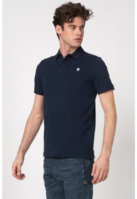 Tricou polo slim fit din material pique Dunda